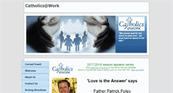 Desktop Screenshot of catholicsatwork.com