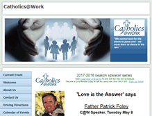 Tablet Screenshot of catholicsatwork.com